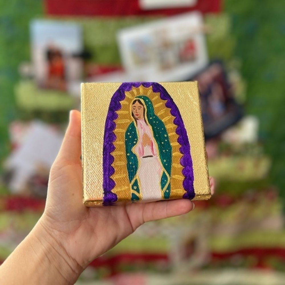 Custom tiny Saint paintings